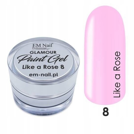 

Декоративный гель, Краска-гель Like a Rose EM Nail