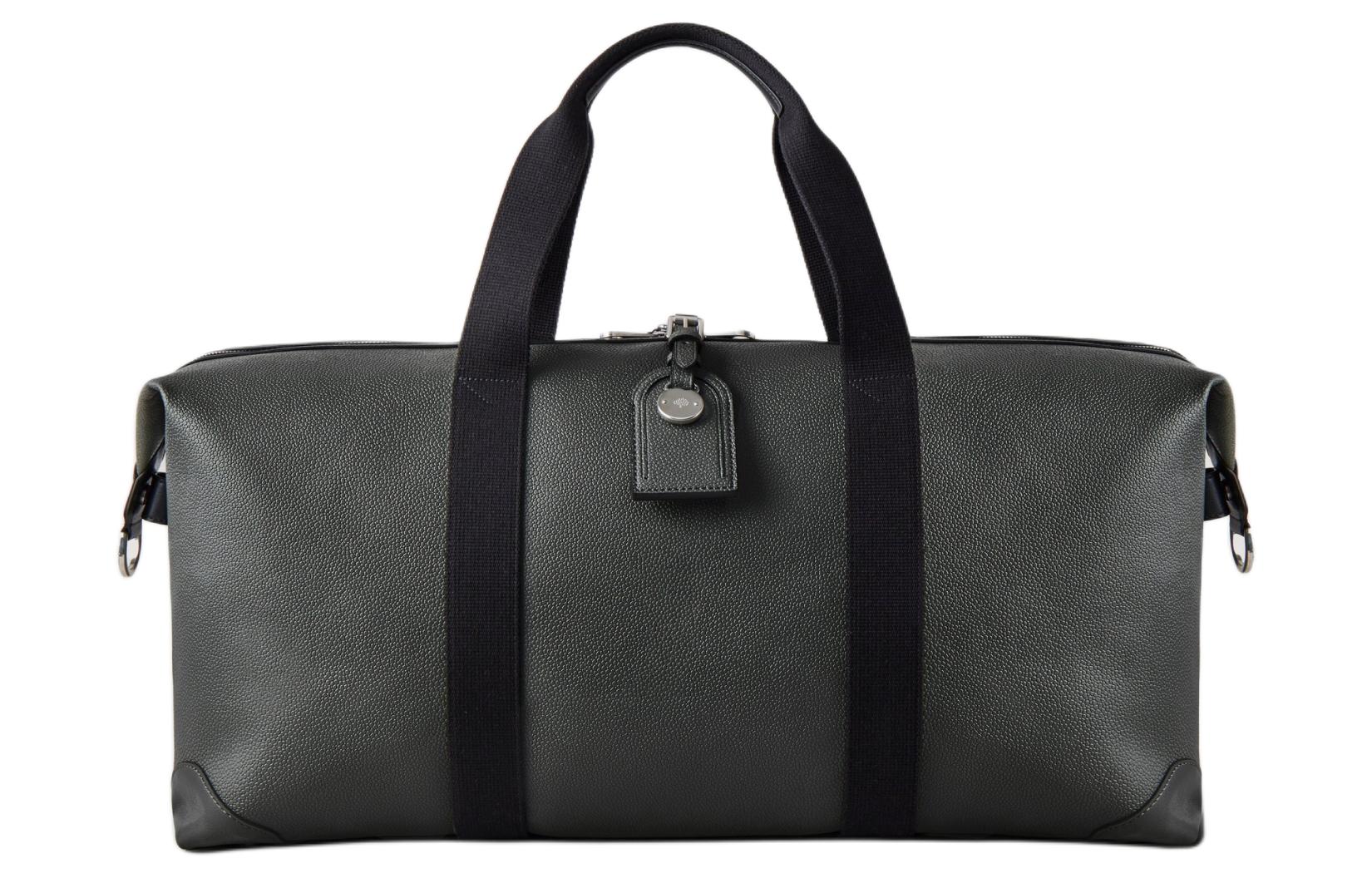 

Mulberry Гладкая кожаная сумка с канвасом через плечо кроссбоди дорожная среднего размера женская черная