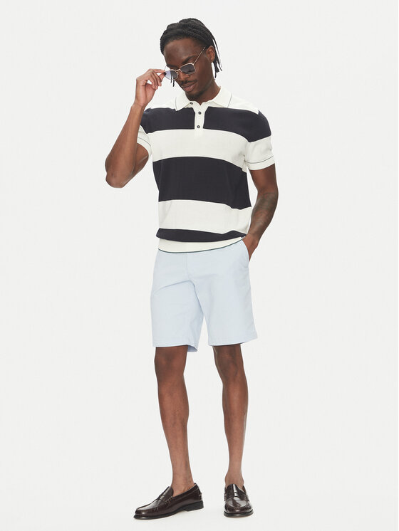 Шорты из ткани обычного кроя Brooklyn MW0MW23563 Tommy Hilfiger, голубой — фото 2