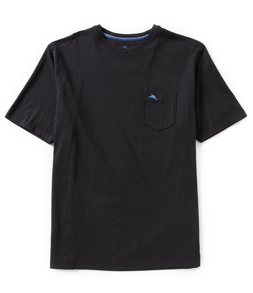 

Tommy Bahama New Bali Skyline однотонная футболка с круглым вырезом и короткими рукавами, черный