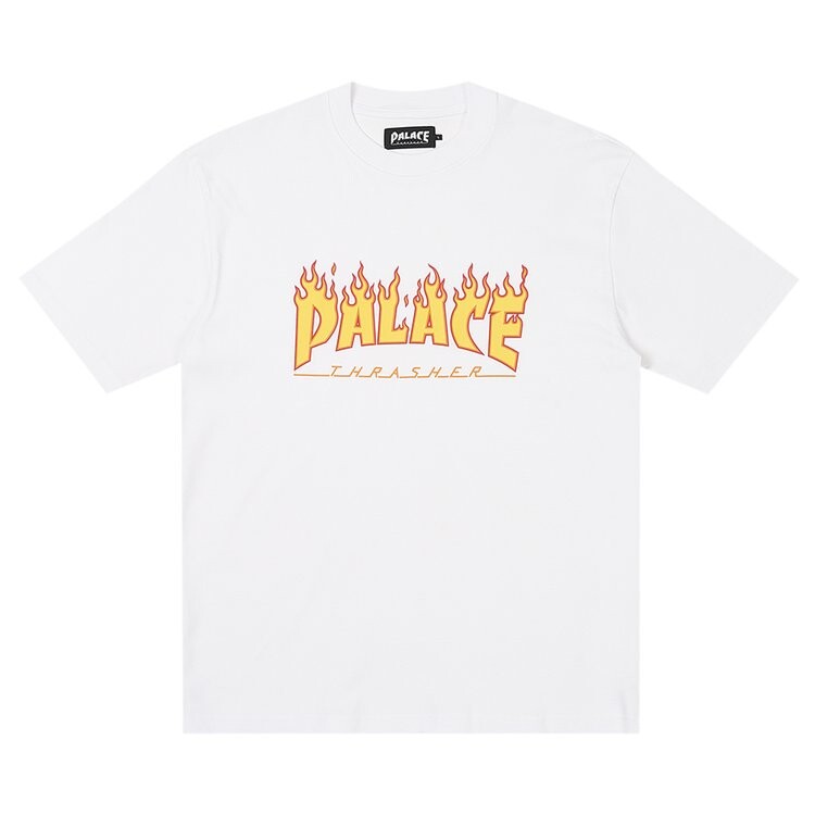 

Футболка Palace x Thrasher 'White', белый