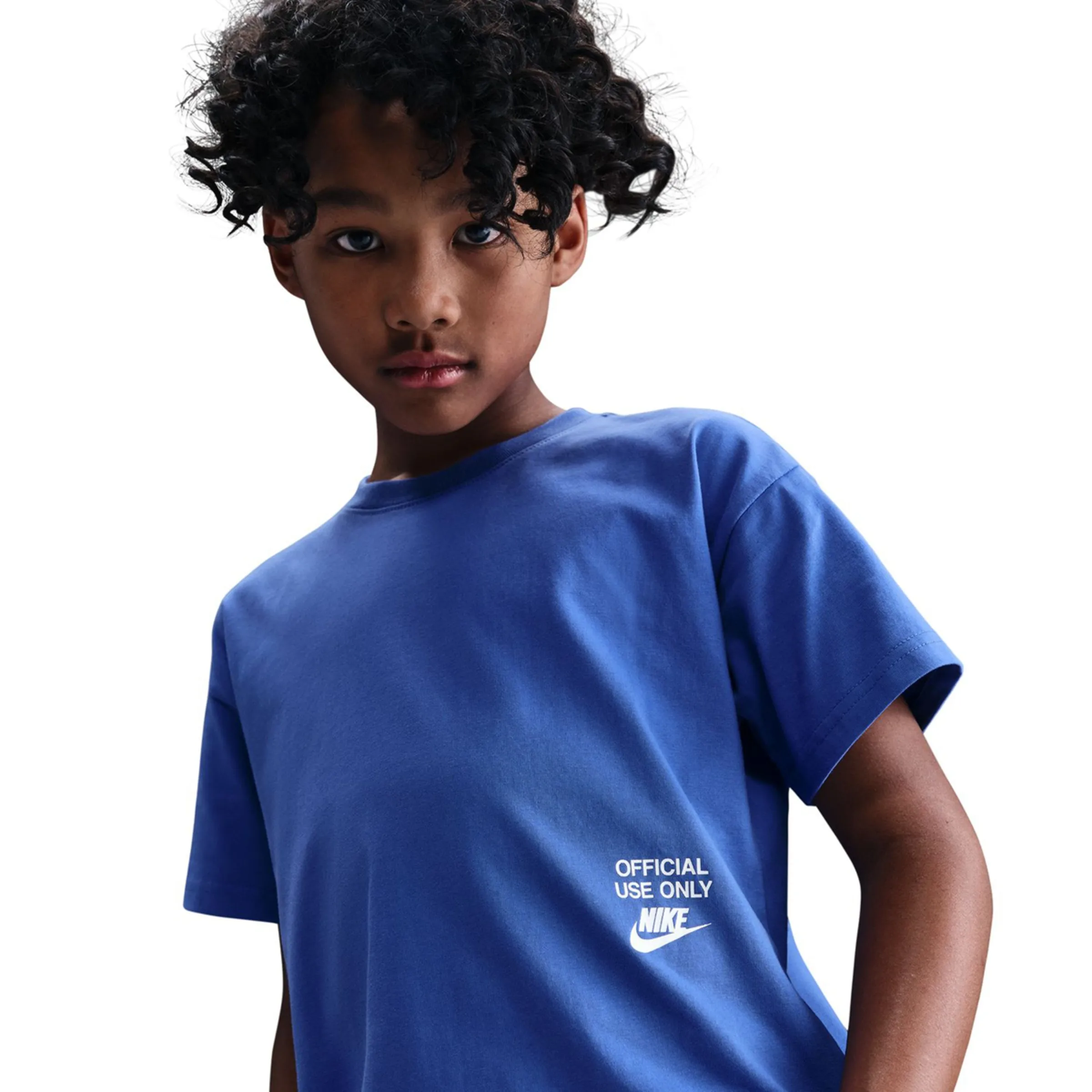 Детская футболка Sportswear Tee Remix Nike, синий — фото 3