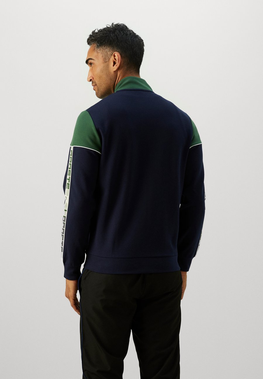 Толстовка Lacoste Sport TENNIS JACKET, Navy Blue/Green/Dark Blue — фото 4
