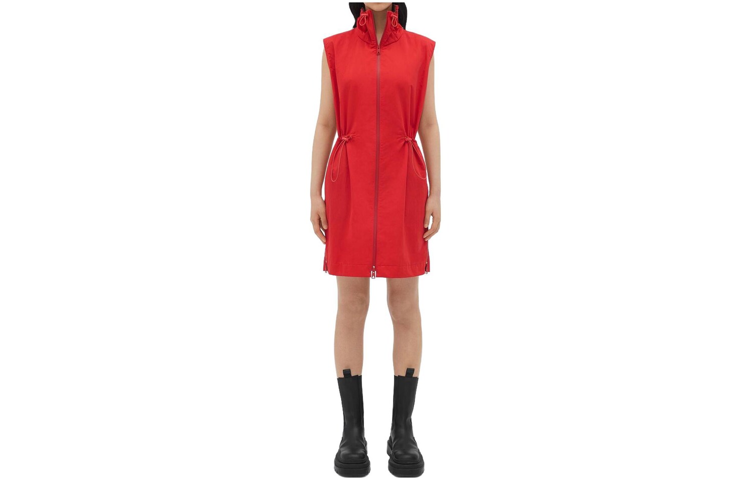 

Платье Bottega Veneta с длинными рукавами, красный