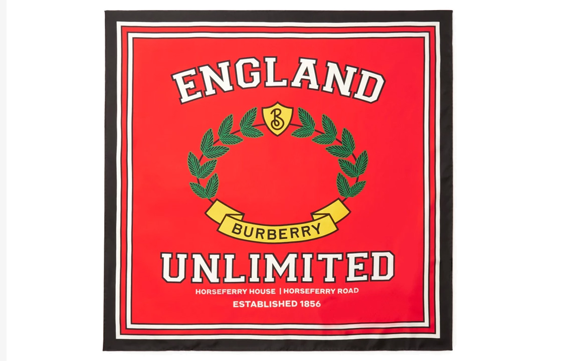 

Burberry Шёлковый шарф, Red