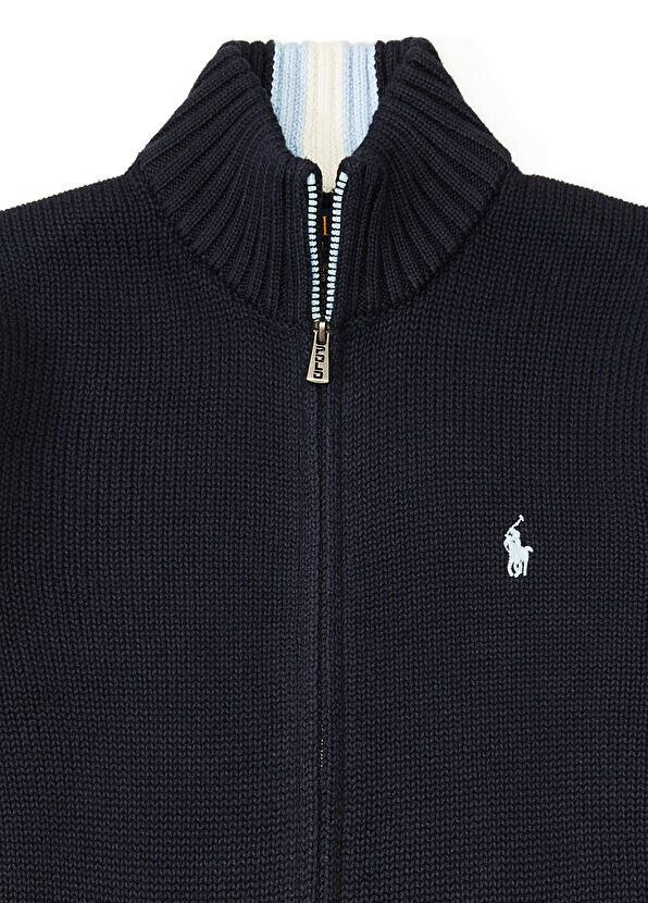 Вязаный свитер для мальчика Polo Ralph Lauren, синий — фото 3