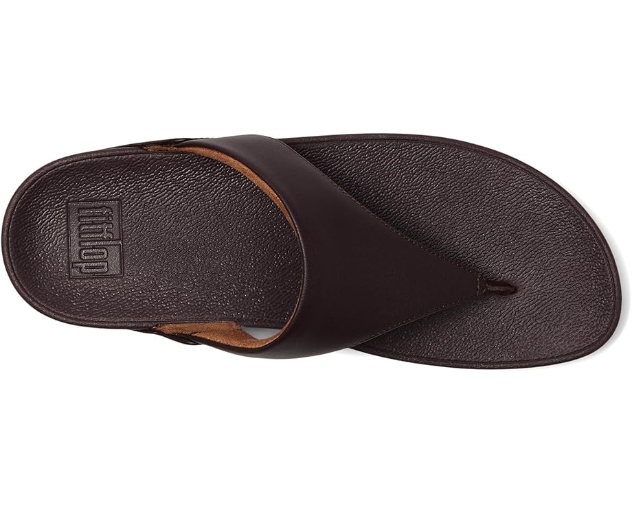 Туфли FitFlop Lulu Leather Toepost, цвет Plumberry — фото 2