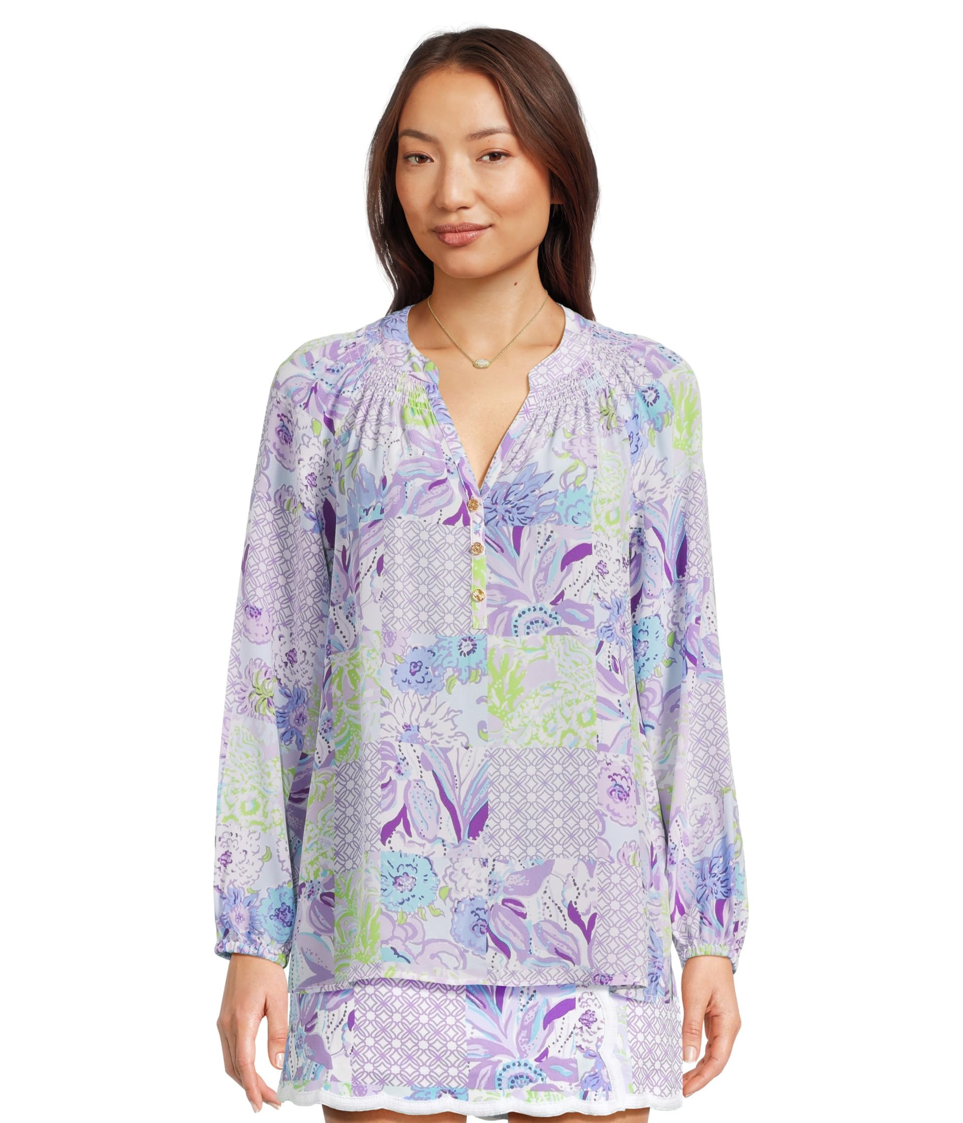 

Топ Lilly Pulitzer Elsa Top, Multi Juicy Story Patch