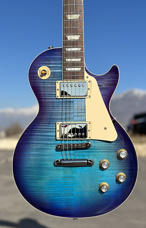 

Электрогитара Gibson Les Paul Standard '60s Figured Top Blueberry Burst 2023 New Unplayed Auth Dlr 9lb 6oz #340