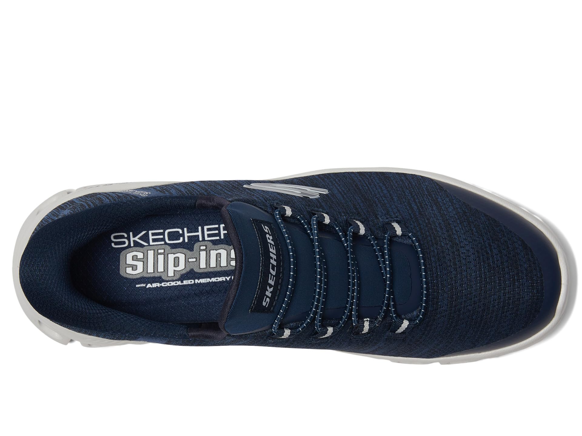 Кроссовки SKECHERS Glide-Step Zefyr Hands Free Slip-In, темно-синий — фото 2