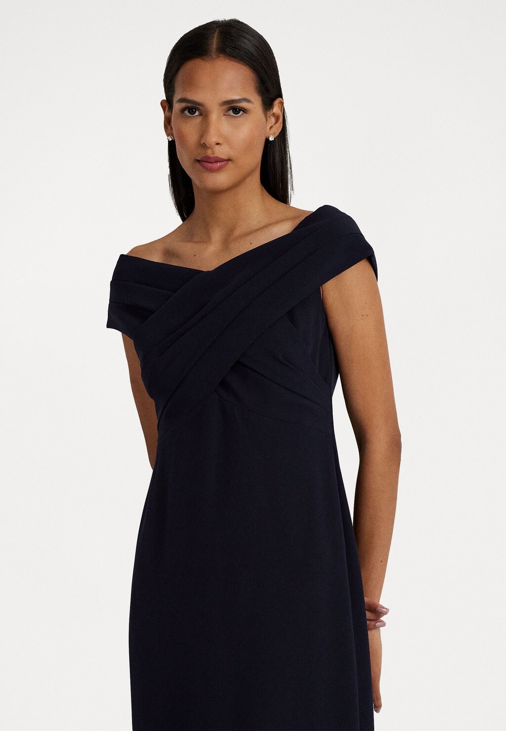 

Вечернее платье CREPE OFF THE SHOULDER GOWN Ralph Lauren, синий