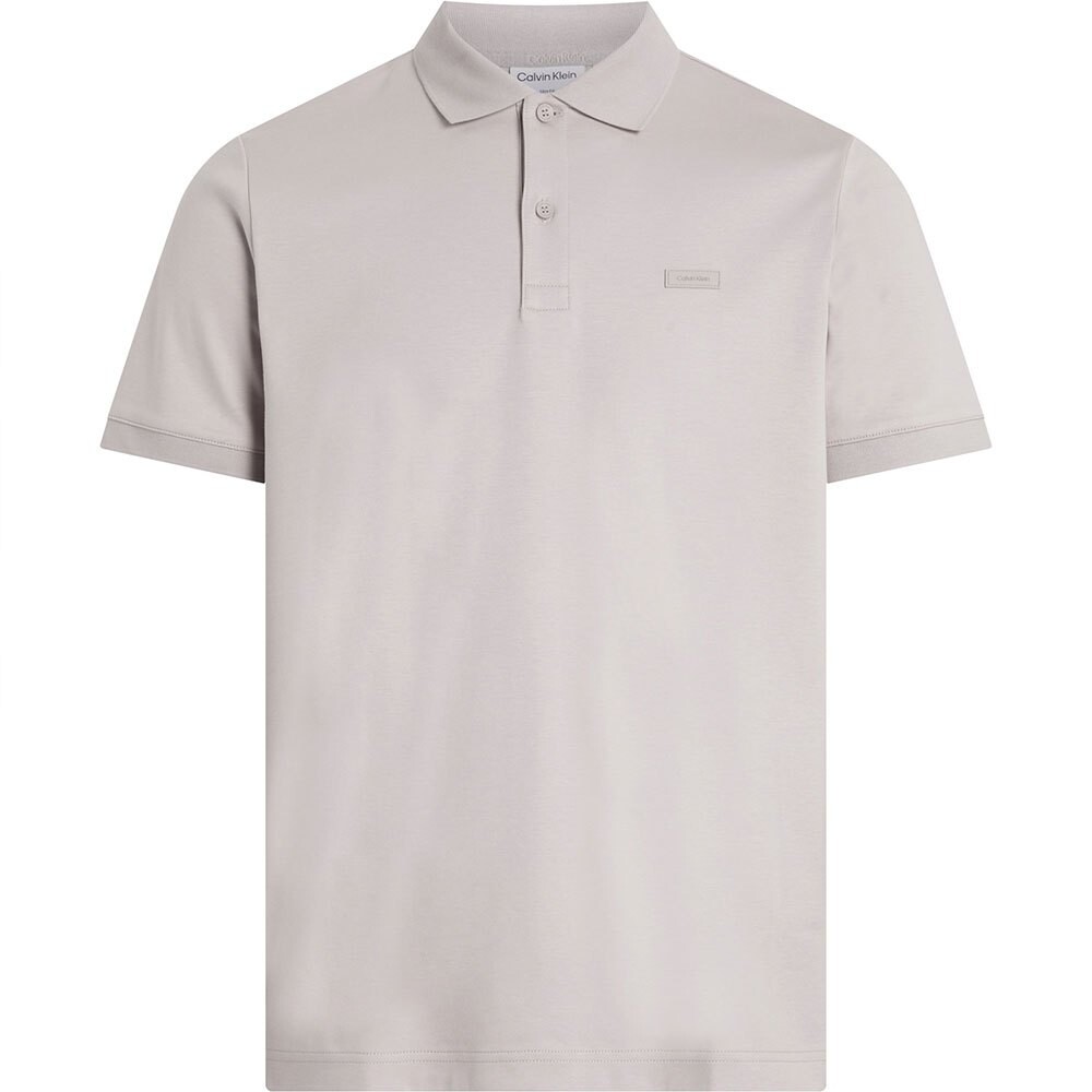 

Поло с коротким рукавом Calvin Klein Smooth Cotton Slim, бежевый