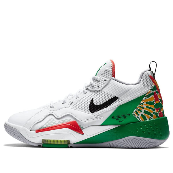 

Кроссовки zoom '92 'white lucky green dark sulfur' Air Jordan, белый