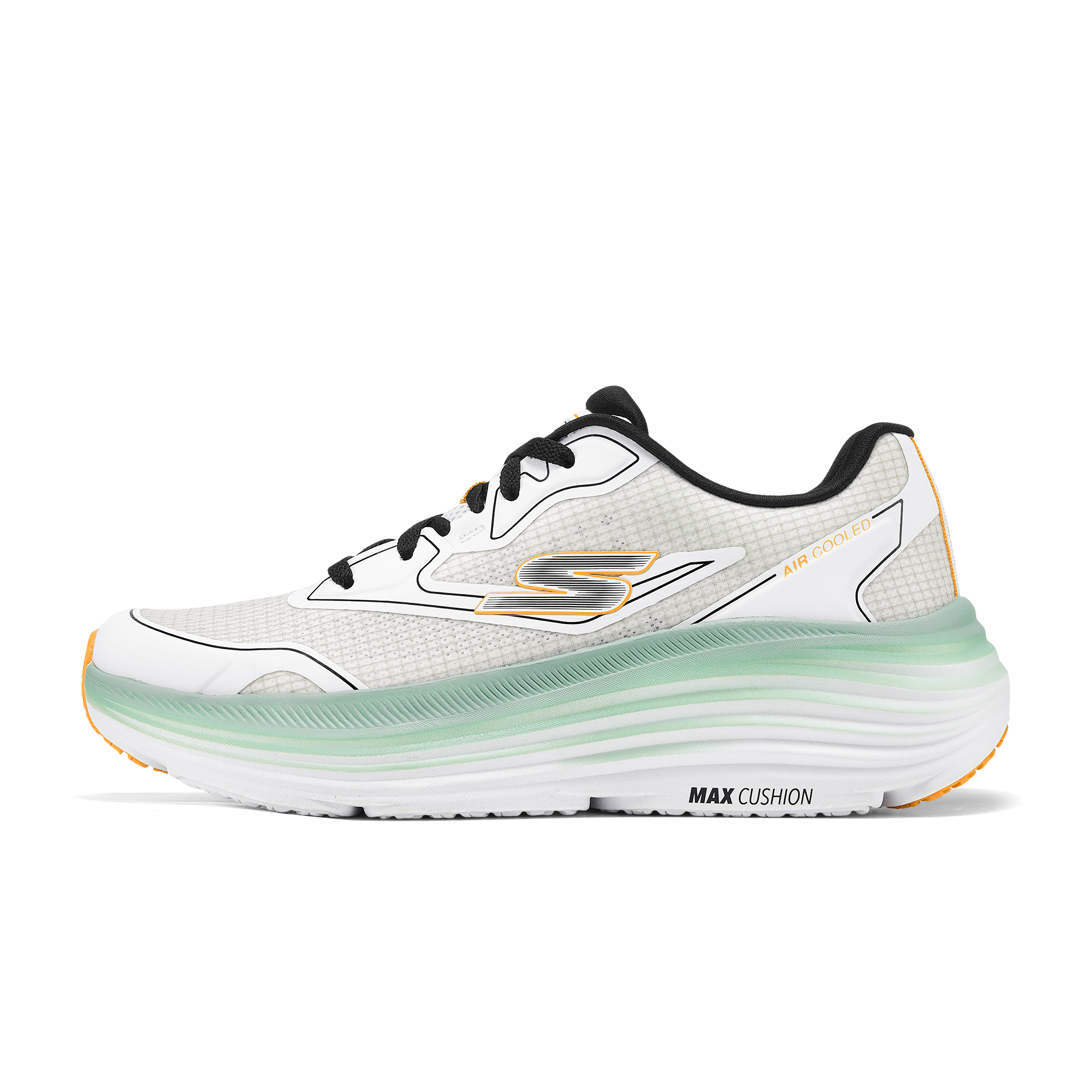 

Skechers Кроссовки для бега Max Cushioning Anti Slip с низким верхом, износостойкие, белые, мужские