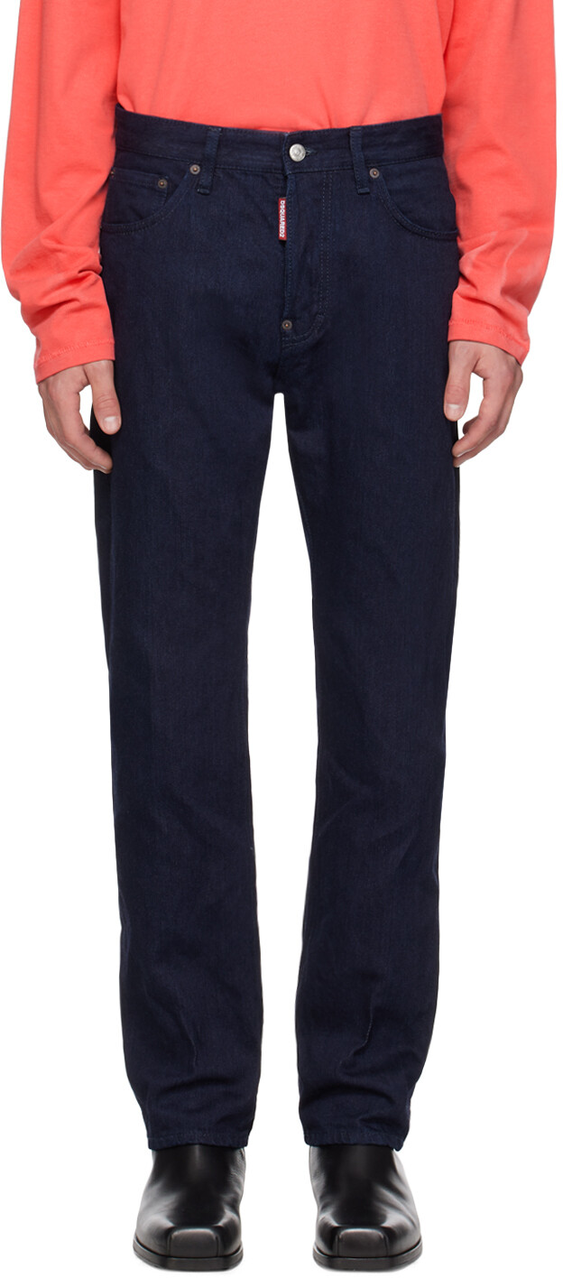 

Синие джинсы 642 Dsquared2, темно-синий