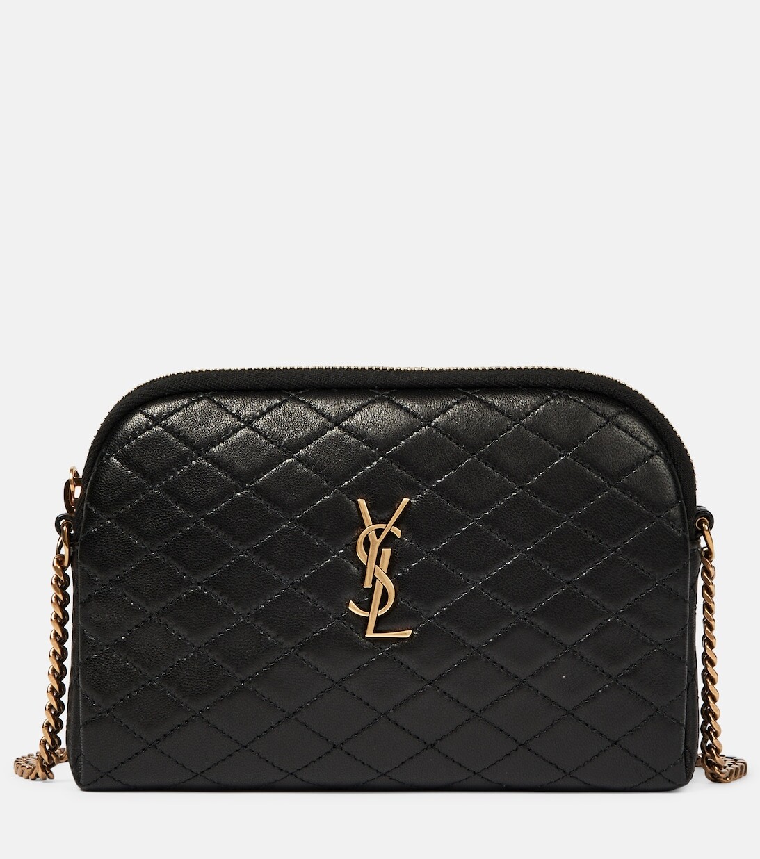 

Gaby Маленький кожаный клатч Saint Laurent, черный
