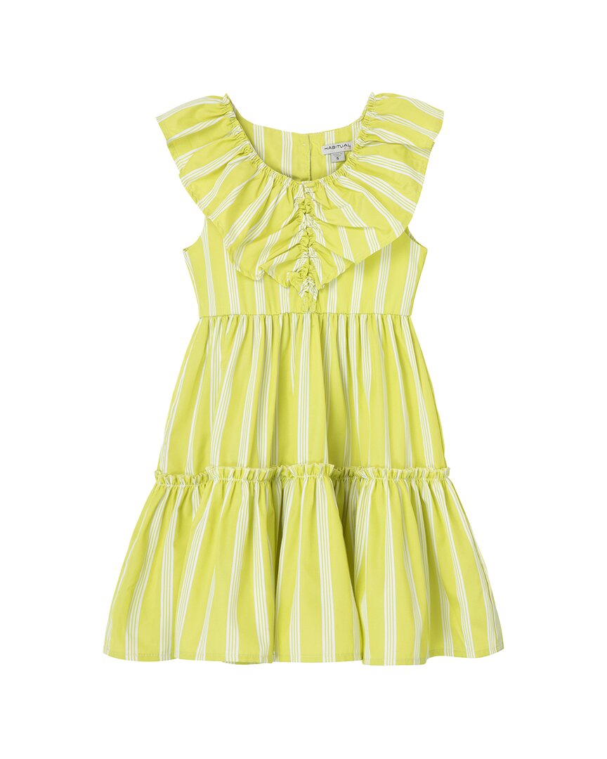 

Привычное многоярусное платье в полоску Habitual, зеленый