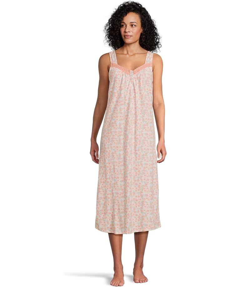 

Женская пижама Karen Neuburger Midi Henley Chemise с вставками айлет, Castle Grounds Ditsy