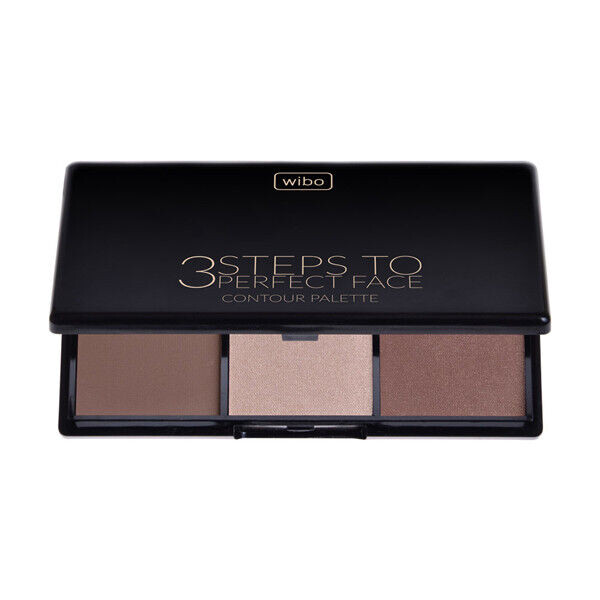 

Палетка для контуринга темного лица Wibo 3 Steps To Perfect Face Contour Palette, 10 гр