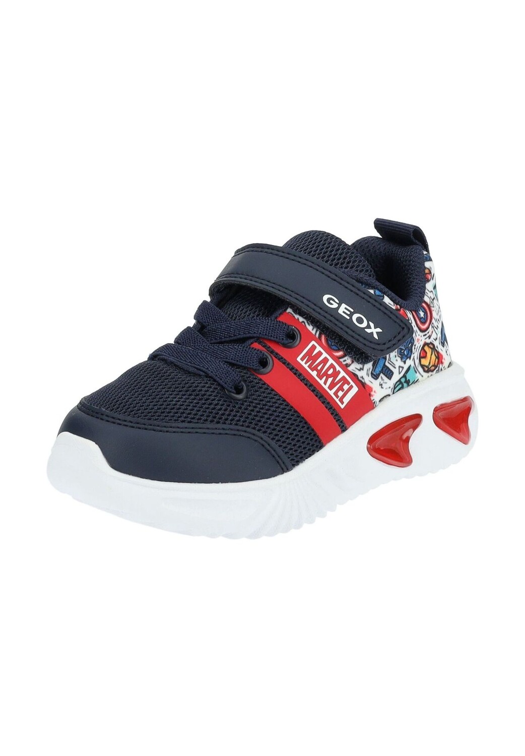 

Кроссовки из искусственной кожи/сетки GEOX, цвет Blau Multi