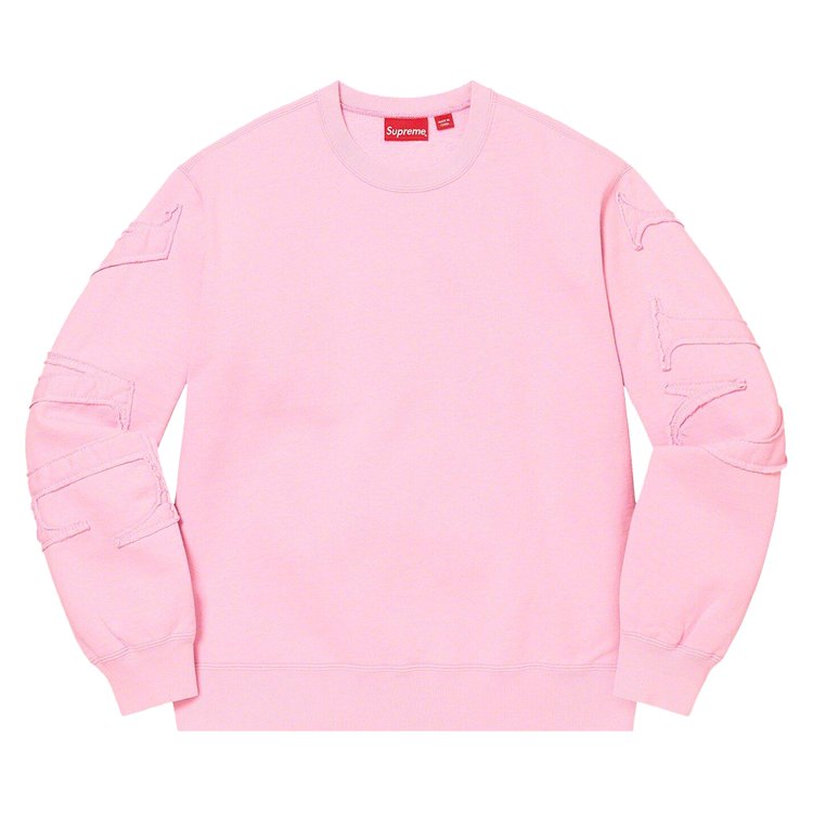 

Толстовка Supreme Tonal Appliqué Crewneck, розовый