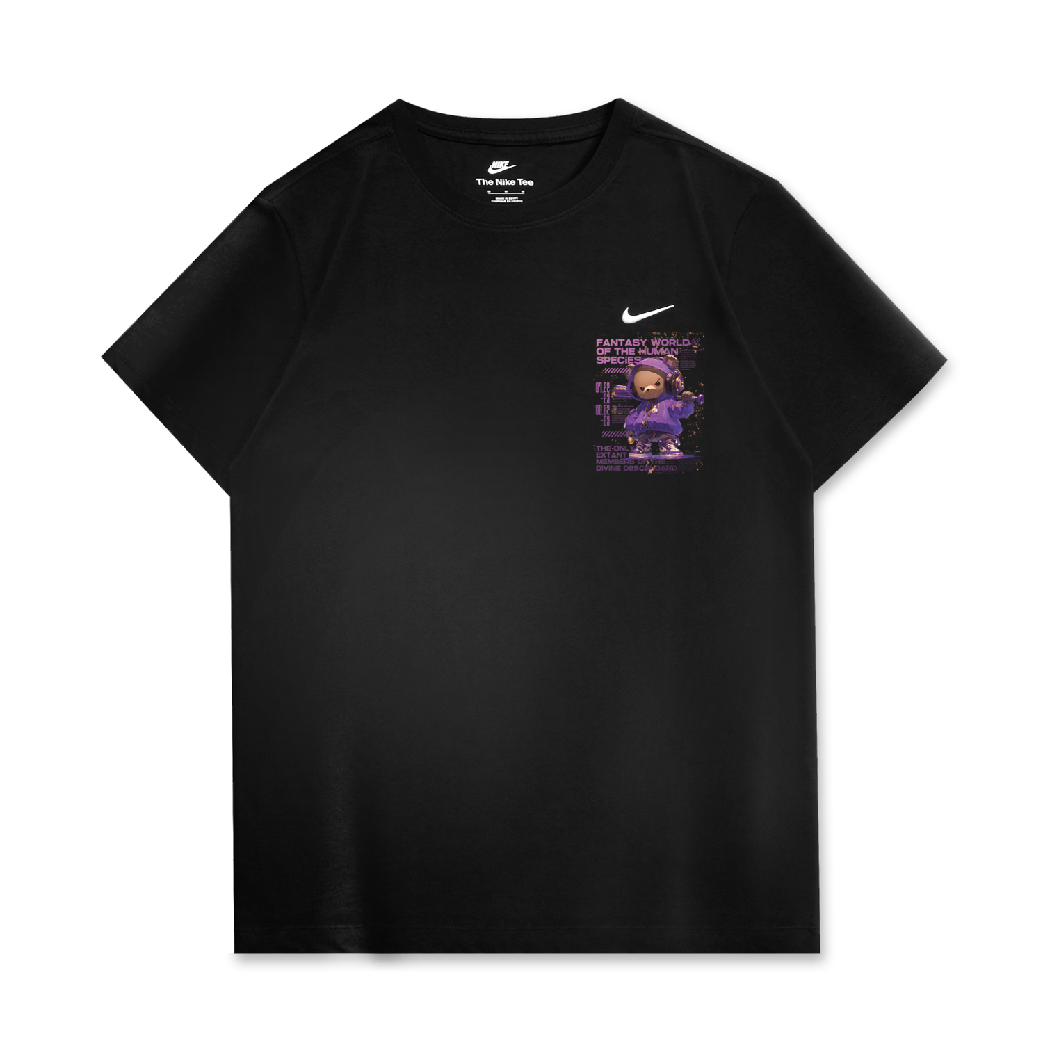 

Nike Спортивная футболка унисекс черная, Черный, Nike Спортивная футболка унисекс черная