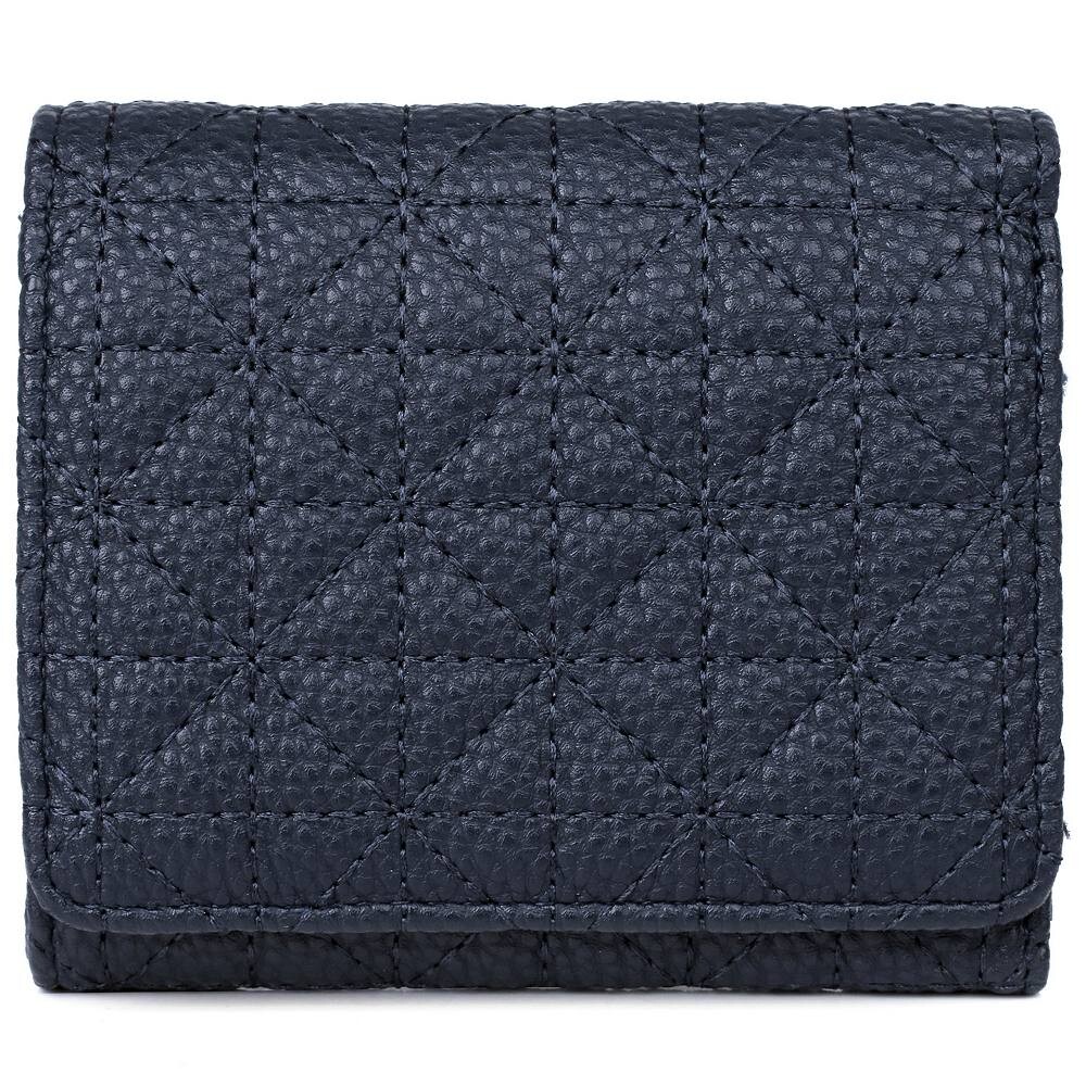 

Средний кошелек из искусственной кожи с двойным сложением Julia Buxton Double Diamond Quilt, цвет Deep Blue