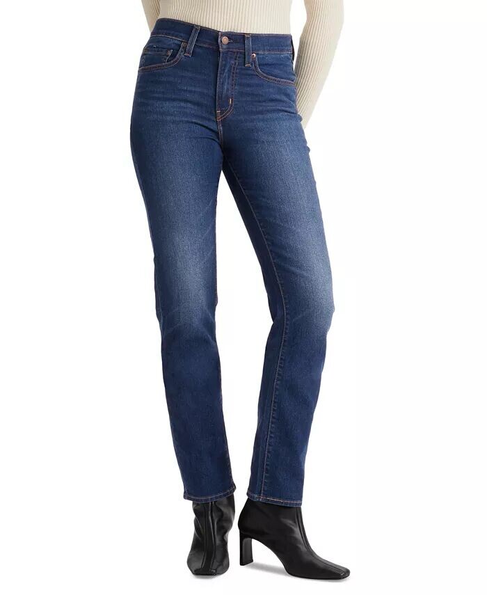 

Женские прямые джинсы 724 короткой длины Levi's, синий