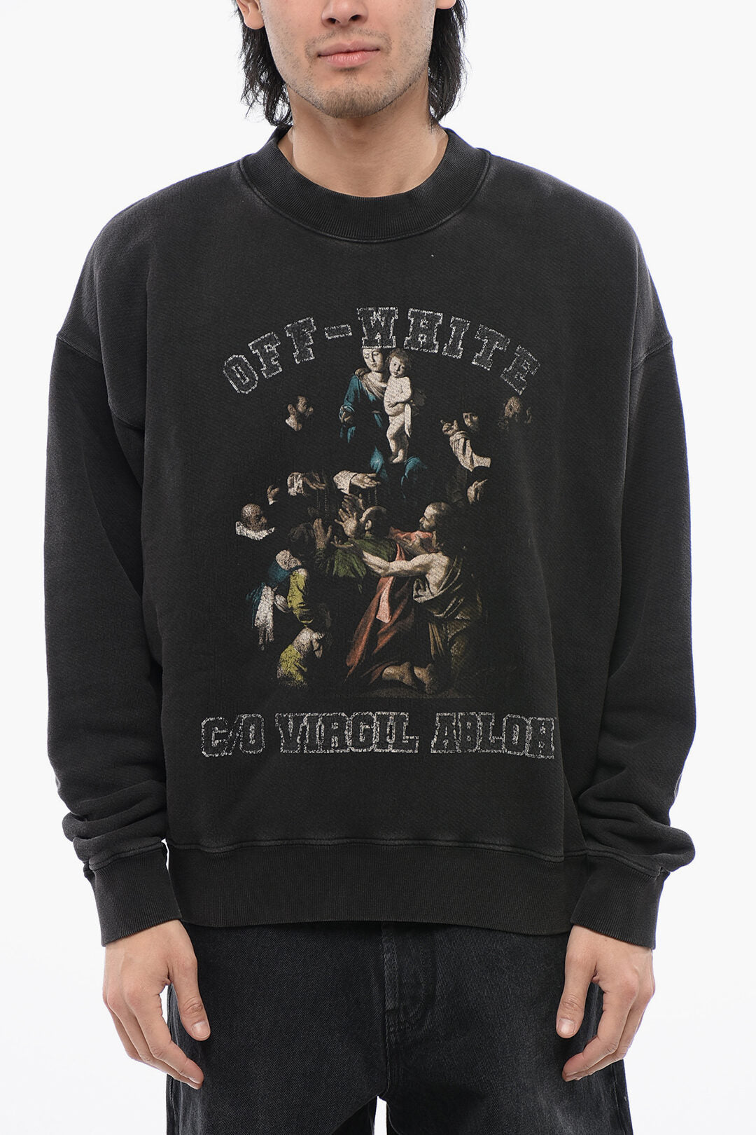

Свитшот с круглым вырезом и принтом «Мэри Скейт» от Off-White