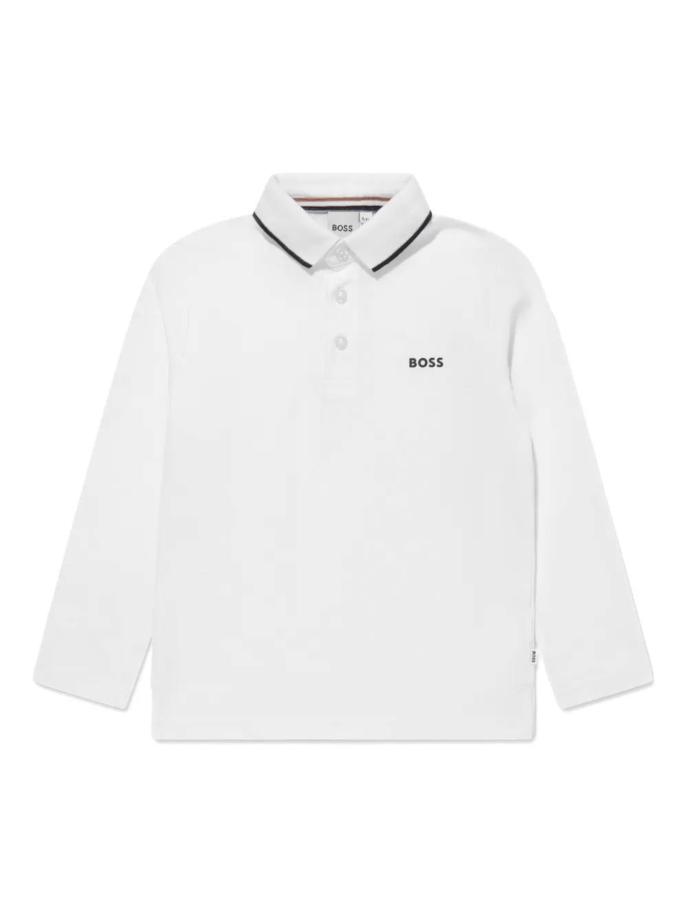 

Рубашка поло с длинными рукавами BOSS Kidswear, белый