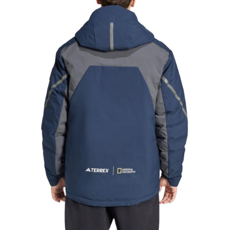 Куртка Adidas Terrex National Geographic Insulated Reversible, темно-серый — фото 2