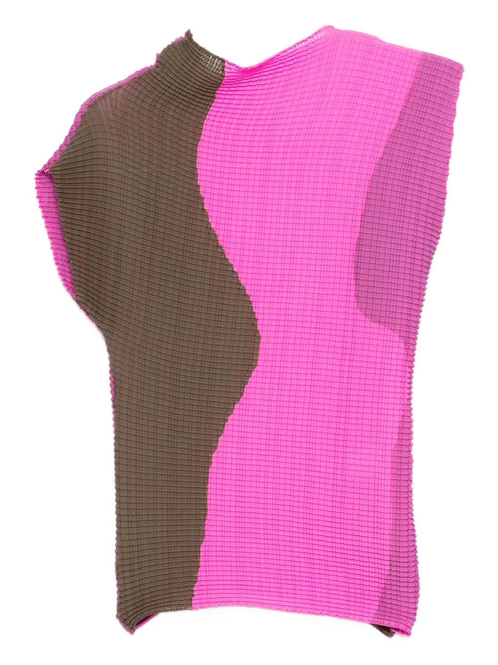 

Топ с плиссированной вставкой Issey Miyake, розовый