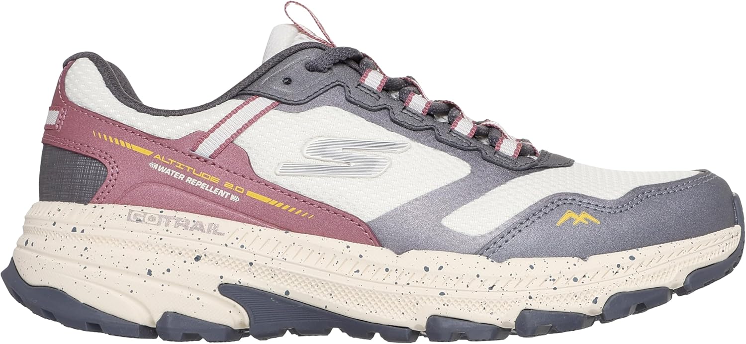 Кроссовки для бега по трейлам Skechers Women's Go Run Trail Altitude 2.0 - Ravine, Natural Leather Trim — фото 2