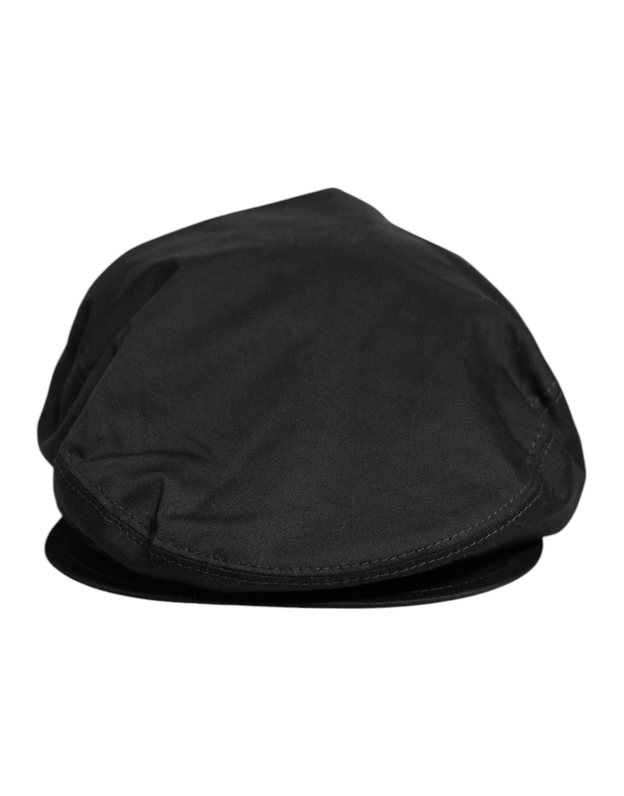 

Черная хлопковая шляпа Newsboy Capello Cabbie Hat Dolce & Gabbana
