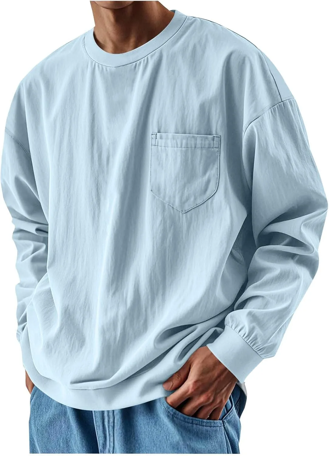 

Футболка Vintage с длинным рукавом и карманом