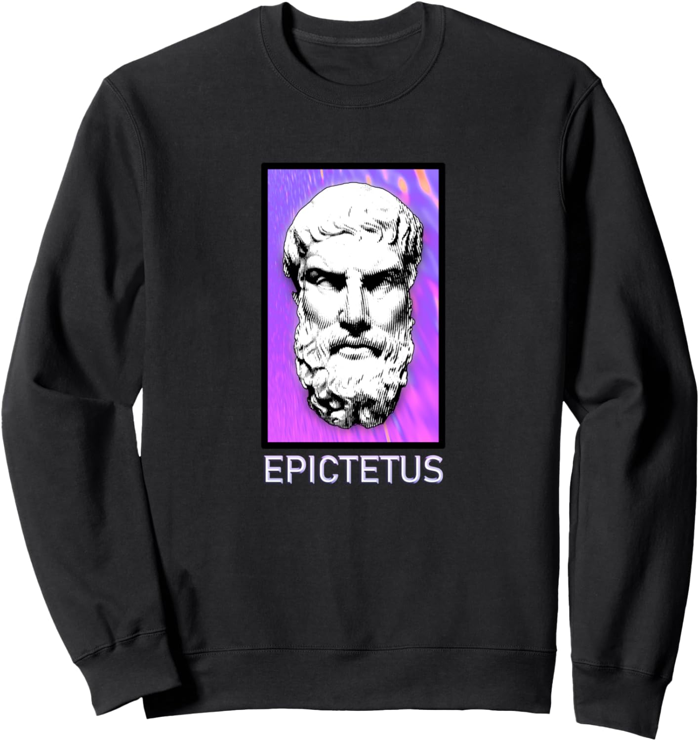 

Эпиктет, Greek Store Aesthetics, Толстовка VaporWave, черная Greek Epictetus Stoic Aurelius Clothing