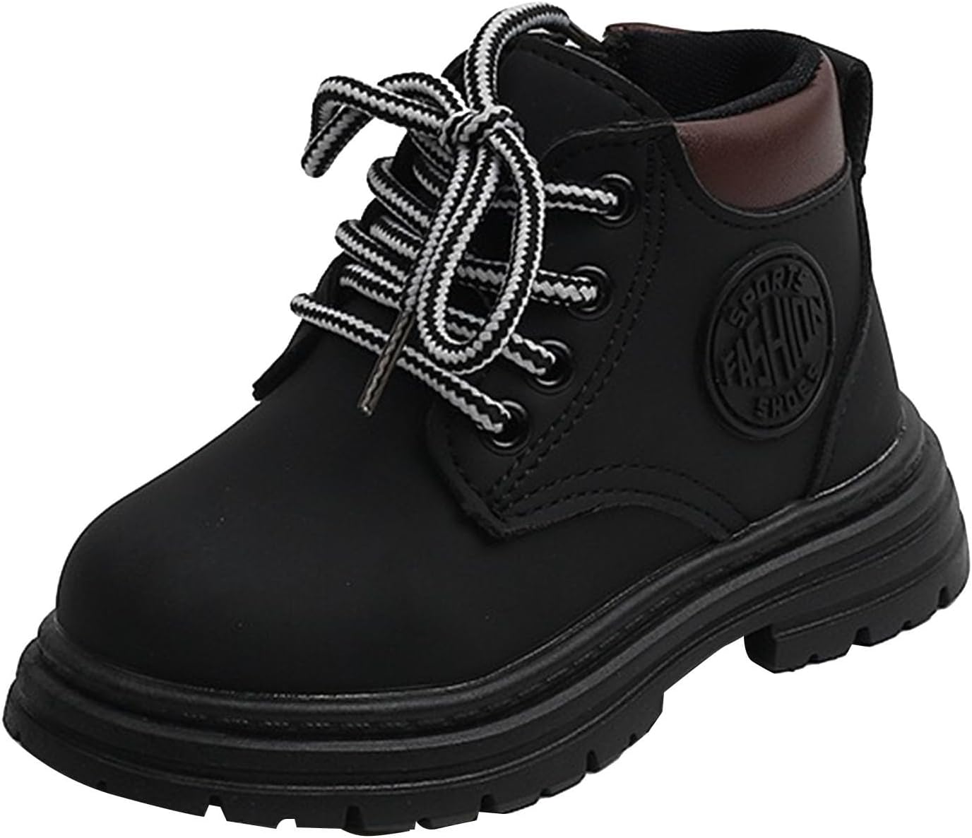 

Детские ботинки IWIHMIV для девочек, зимние ботинки, ботильоны, зимняя обувь для малышей, детские ботинки для мальчиков и девочек, обувь для верховой езды, Black