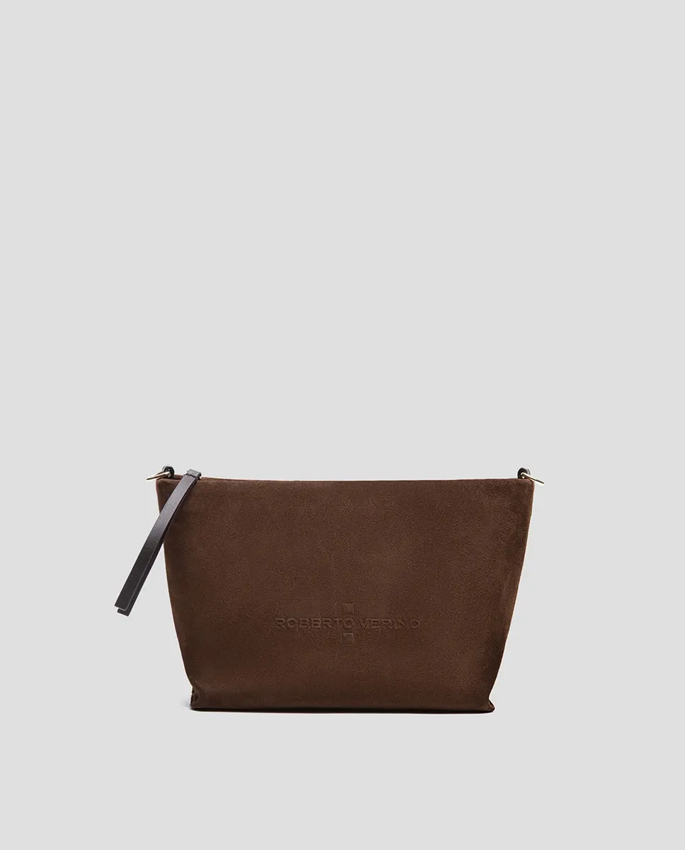 

Женская замшевая сумка-мессенджер Megan Roberto Verino, коричневый