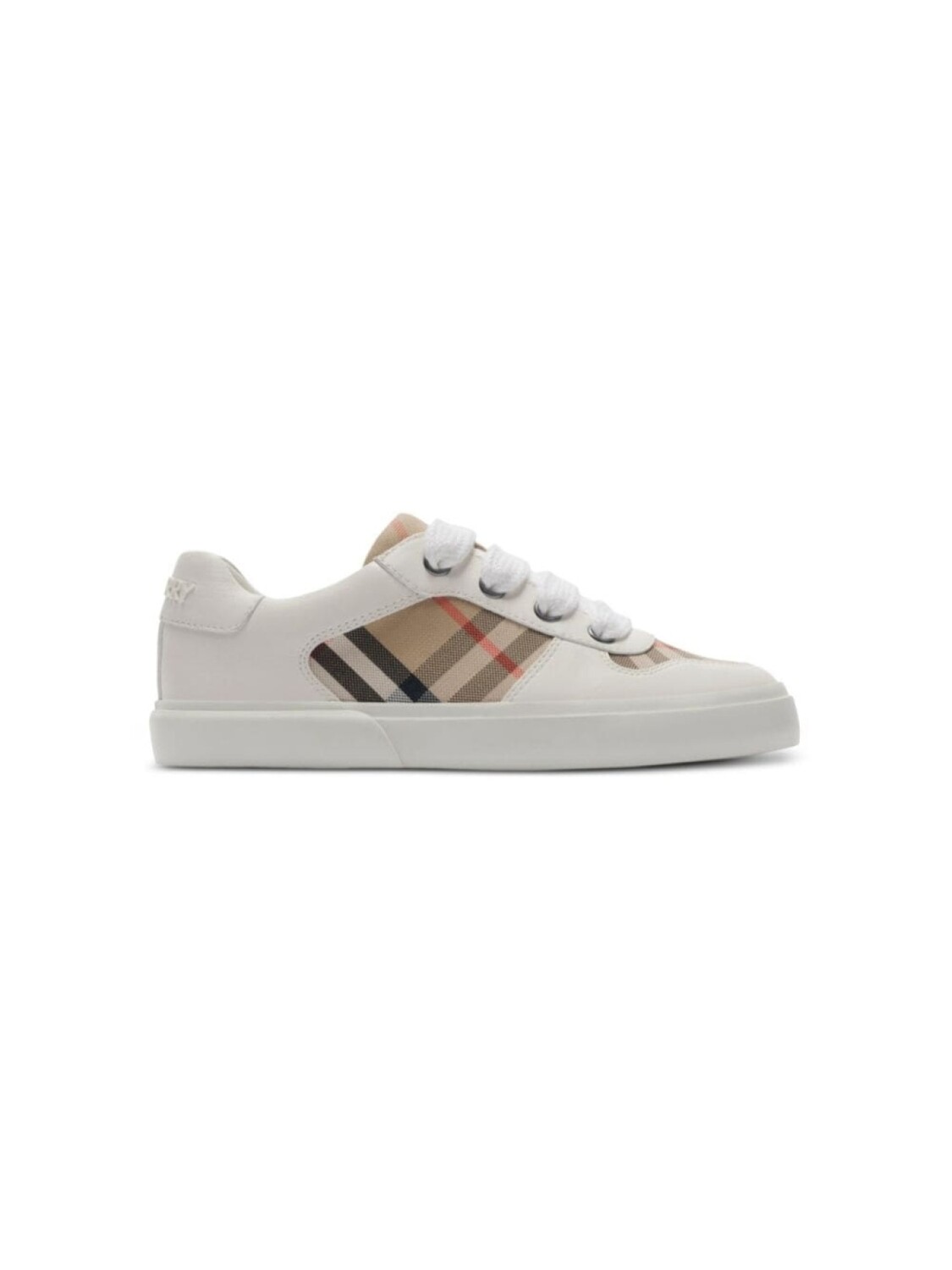 

Burberry Kids кроссовки из хлопка в клетку, белый
