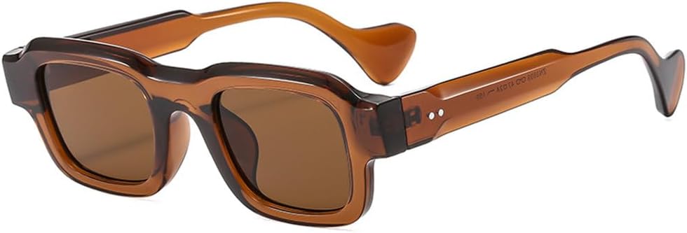 

Винтажные солнцезащитные очки для мужчин, модные панк-ретро солнцезащитные очки для женщин, очки для вождения, мужские солнцезащитные очки с защитой от УФ-излучения UV400 HHZZYVY, Brown