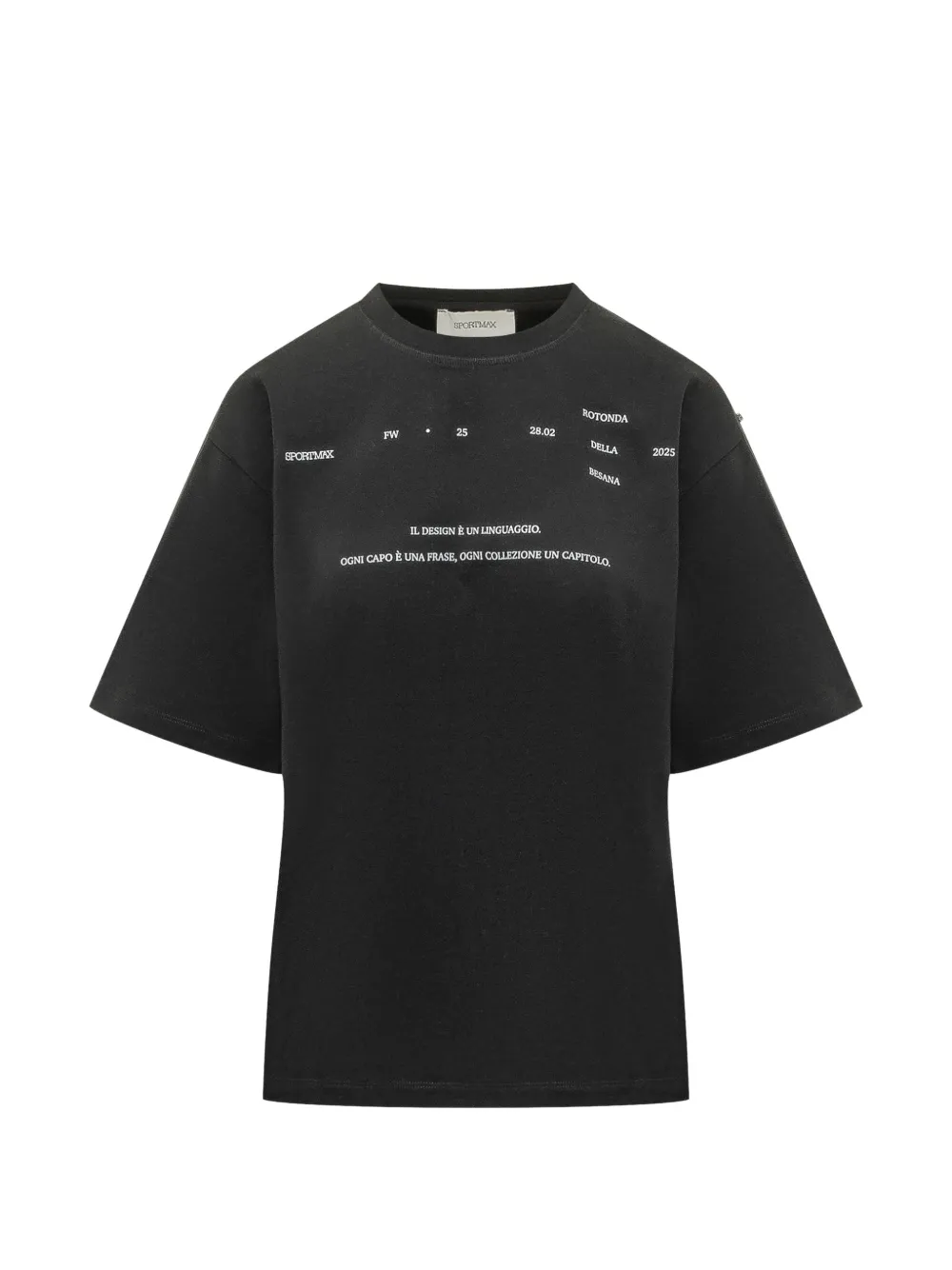 

Футболка с короткими рукавами Sportmax, черный