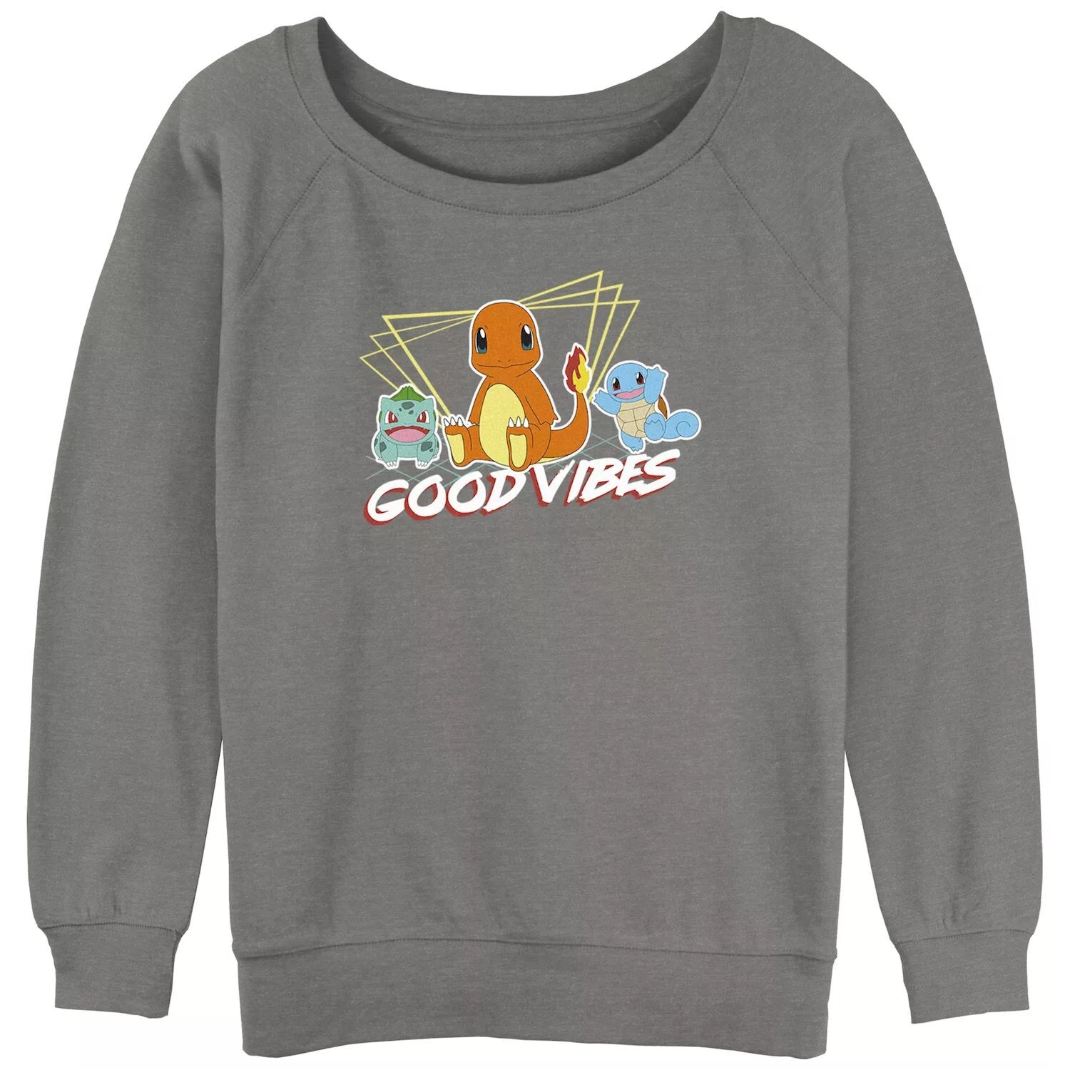 

Махровая толстовка с напуском и рисунком для начинающих Pokémon "Good Vibes" Starter Licensed Character