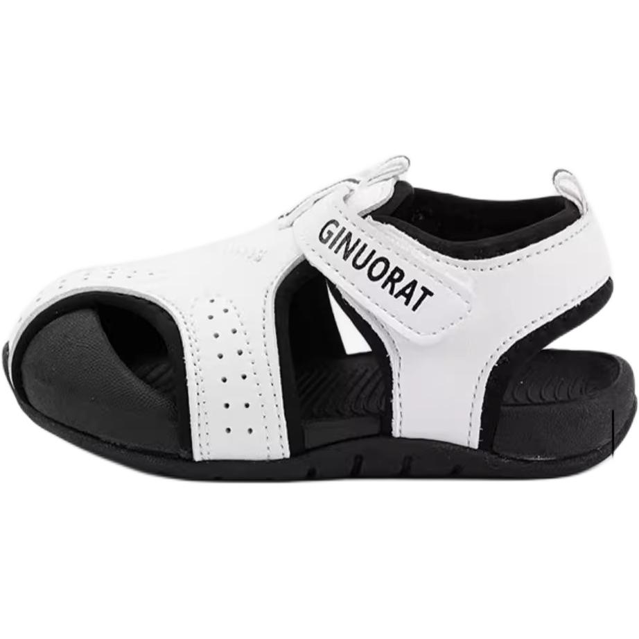 

Детские сандалии с противоскользящей подошвой, защитой от ударов и дышащие QINUOSHU, белый