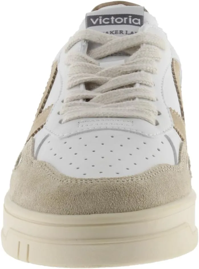 Кроссовки Victoria Low-Top Unisex Seul Leather Effect & Colored & Split Leather Parts 1257136 для взрослых, бежевый — фото 2