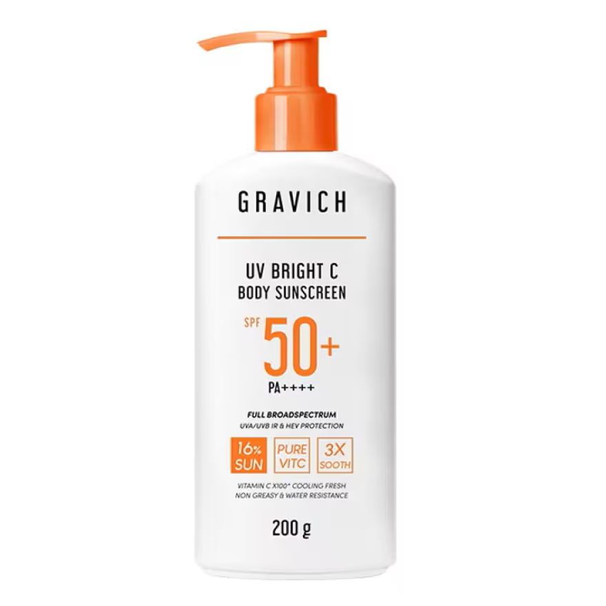 

Гравич UV Bright C Body Sunscreen SPF50+ PA++++ 200 г Gravich, White