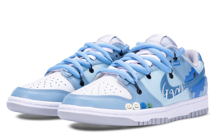 

Кроссовки Nike Dunk Skateboard Shoes Men Low-Top White Blue/Gray