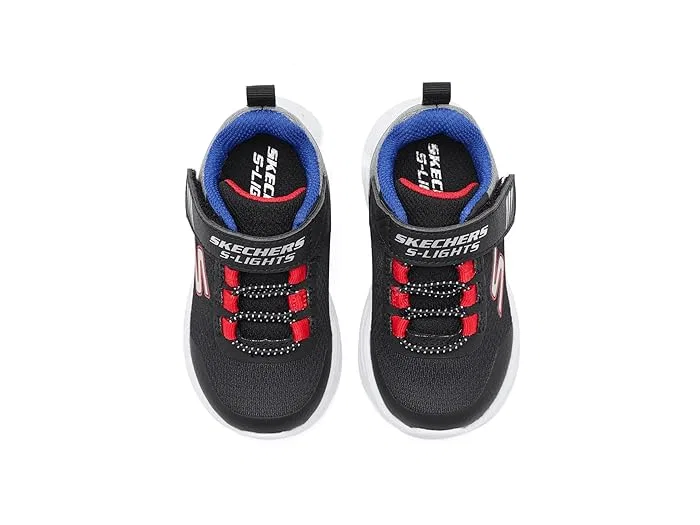 Кроссовки со светодиодами Lil'Glide Step Lights SKECHERS KIDS, Black/Blue — фото 3