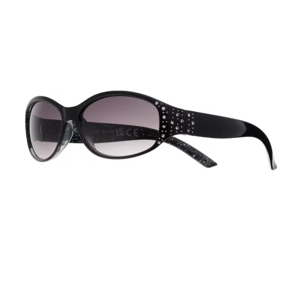 

Женские пластиковые овальные солнцезащитные очки Nine West, черный