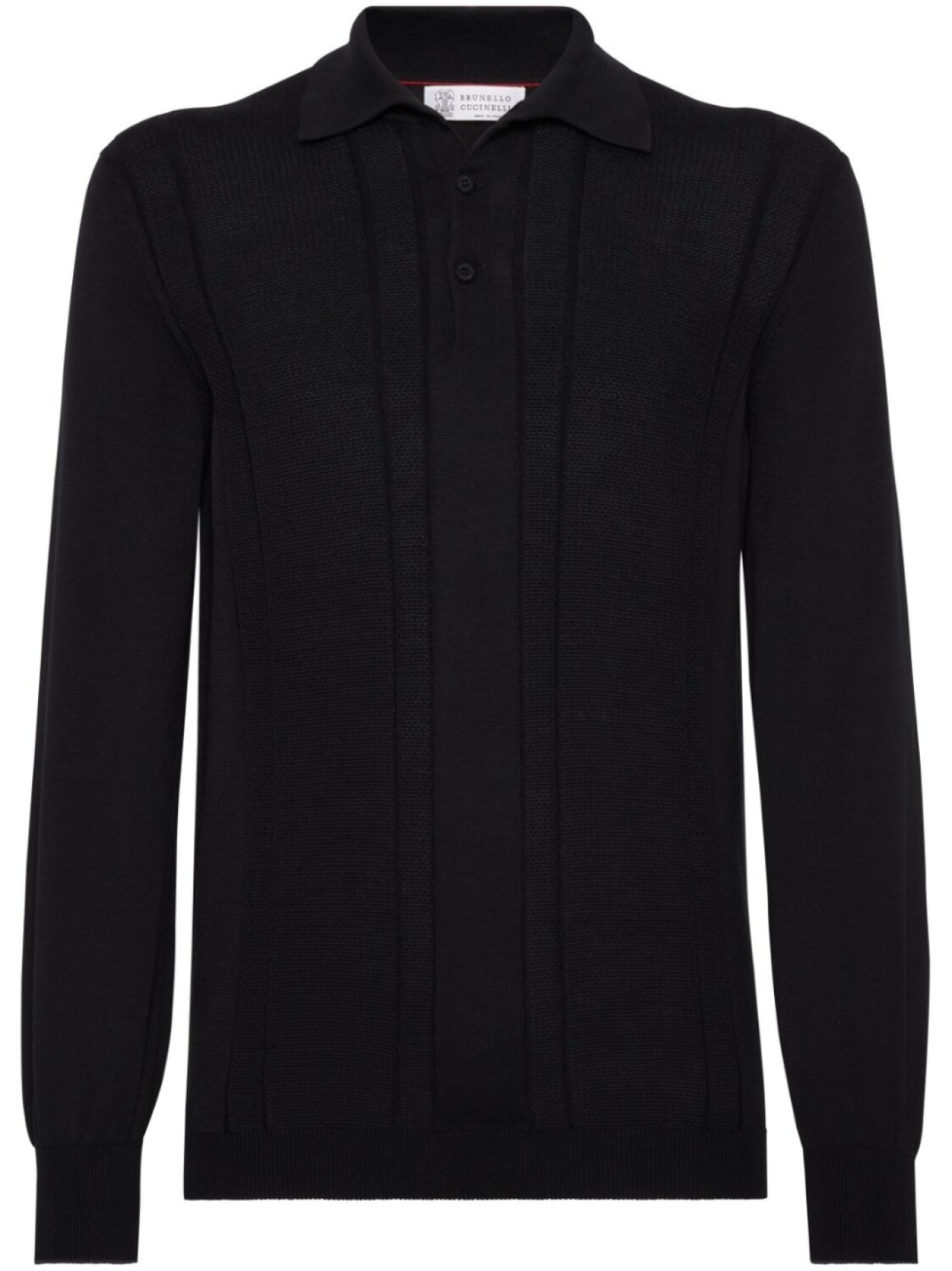 

Brunello Cucinelli трикотажная футболка-поло, черный
