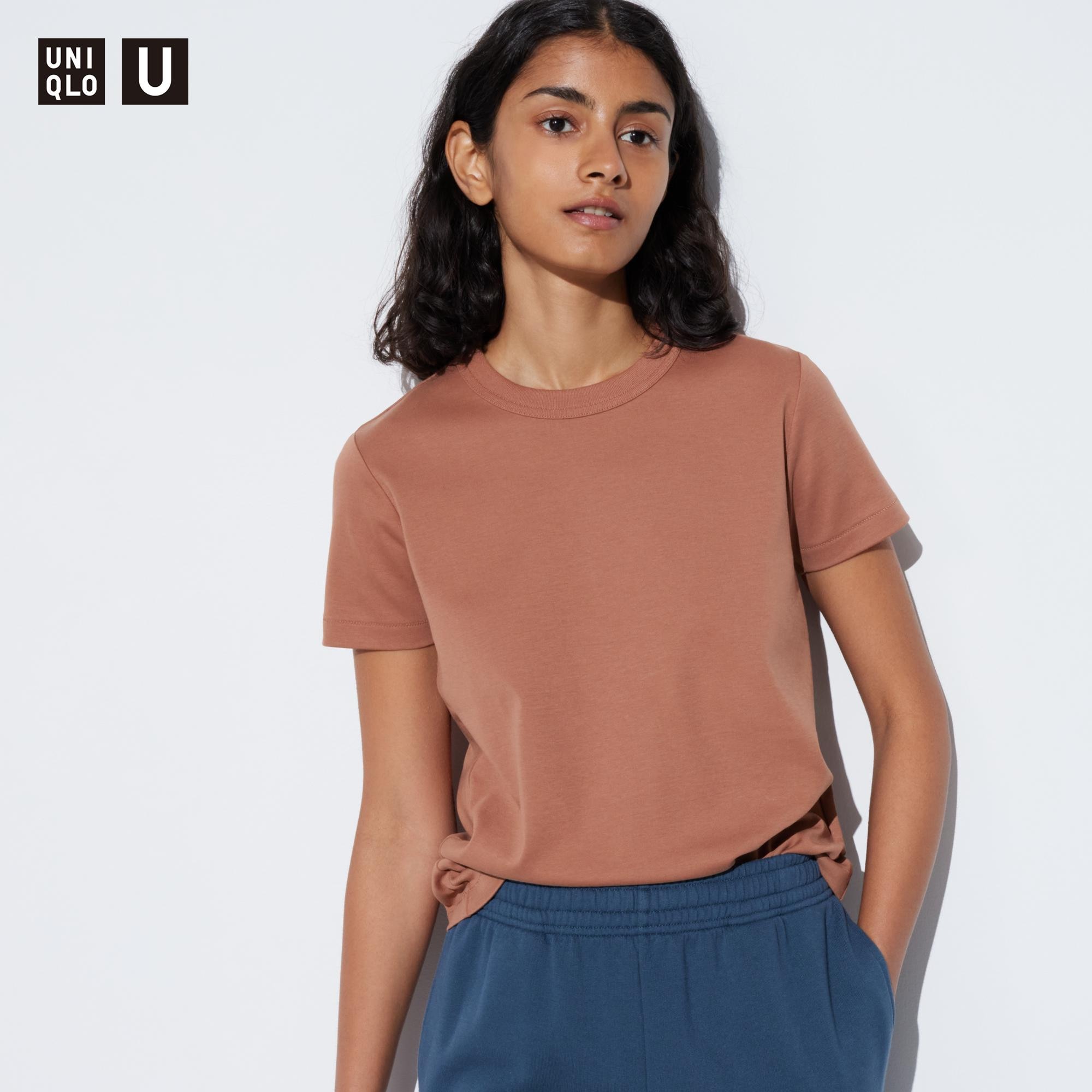 

Футболка Uniqlo U-образной формы, коричневый